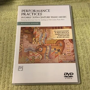 Performance Practices in Early 20th Century Piano Music dvd - Picture 1 of 2