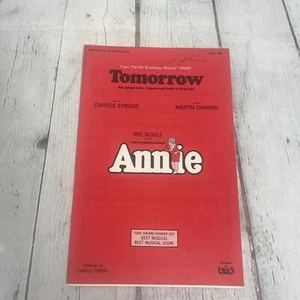 Annie Tomorrow 2-teilige Noten Broadway Musical 1977 mit Gitarre E-Piano - Bild 1 von 5