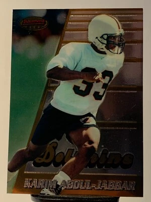 1996 Bowman's Best Football Card Rookie #155 Karim Abdul-Jabbar - Image 1 of 2