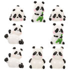  8 Stck. Schreibtisch Panda Dekoration Puppe Mini Ornament Weihnachtsdekoration