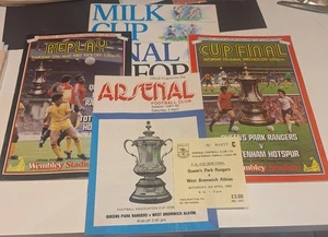 Queens Park Rangers Cup Final Programmes Plus Semi Final Programme & Ticket - Picture 1 of 1