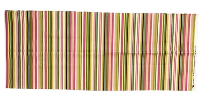 Waverly BEACH UMBRELLA Fabric Piece 36” x 45” Pink Green 100% Cotton Twill - Image 1 of 3