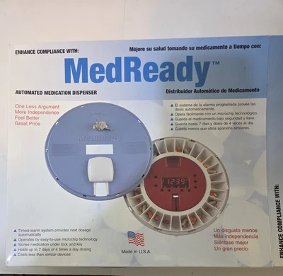 MedReady  W/light Automated Meds - Pill Dispenser With Locking Door - Image 1 of 4