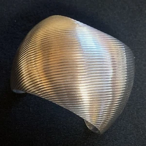 Bracciale in argento sterling pezzo di dichiarazione largo 2 pollici di larghezza - Foto 1 di 10