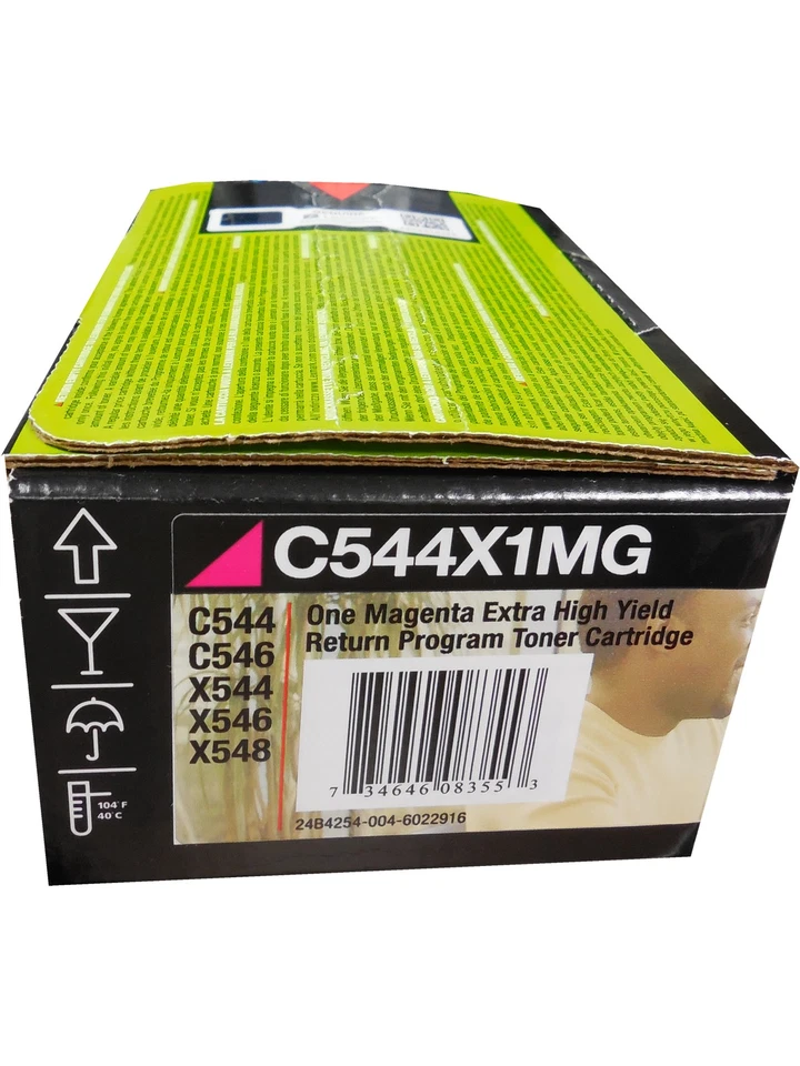 Lexmark C544X1MG Magenta Extra High Yield Toner 4k Genuine OEM Original - Image 1 of 1