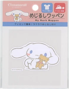 Aufnäher, Sanrio Schild Patch Zimtschnecke, Bügelart, Polyester, weiß, A03 - Bild 1 von 2