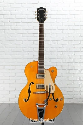 Guitarra Electromática de Cuerpo Hueco Gretsch G5420TG-59 - Naranja De Colección, Agua Dulce Foto 1 de 4