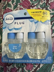 Febreze Plug in Air Freshener Scented Oil Refill LINEN AND SKY - Picture 1 of 2