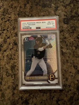 2022 Bowman Chrome Mega Box Matt Fraizer BCP-91 - PSA 10 - Image 1 of 2