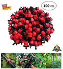 100 pcs Adjustable Irrigation Drippers 1/4" Micro Drip Watering System