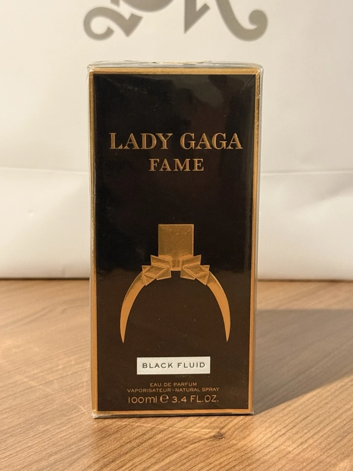 LADY GAGA FAME 100 ML 3.4 oz/100ml EDP BLACK FLUID NIB.  DISCONTINUED. H To Find - Image 1 of 4
