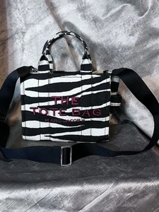 NEW! Marc Jacobs Small Zebra Print The Tote Bag W/Dust Bag & Shoulder Strap. NWT - Picture 1 of 15