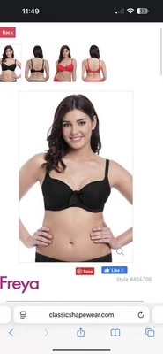 Top de bikini Freya Swim Nouveau con aros acolchado negro talla 34J Foto 1 de 4