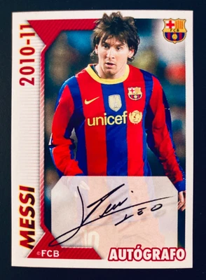 2010-11 帕尼巴萨足球俱乐部巴塞罗那 # 119 Autografo Lionel Messi 贴纸 — 第 1/2 张图片