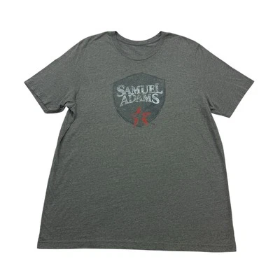 Camisa Samuel Adams Para Hombre XXL Gris Cerveza Manga Corta Cuello Redondo Foto 1 de 4