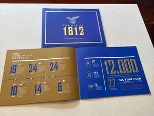 The War of 1812 United States Postal Service Folio 4 Stamp Sheets Mint - Picture 1 of 2