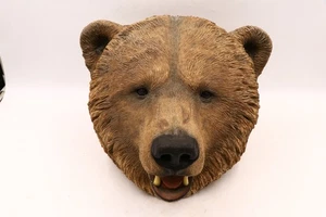 Original Sandra Brue Sandicast Grizzly Bear Head 1997 15x14x11" Large VG Signed - Picture 1 of 12