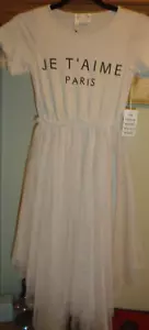 VESTIDO LARGO JOYFILM MIA JOY SAND "FEYA" JE T'AIME PARIS NUEVO CON ETIQUETAS TALLA 8 - Imagen 1 de 9