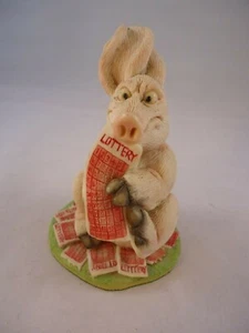 Piggin' Lottery David Corbridge 1997 Piggin Collectors Club Edition Vintage - Foto 1 di 6