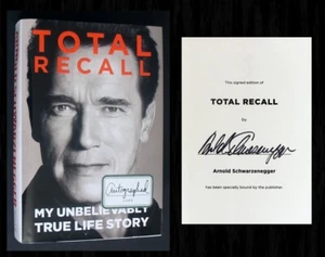 ARNOLD SCHWARZENEGGER SIGNED - Total Recall - Publisher Guaranteed Authentic!! - Picture 1 of 6