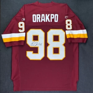 Washington Redskins SIGNED Jersey NFL Brian Orakpo Stitch Reebok Texas Longhorns - Picture 1 of 24