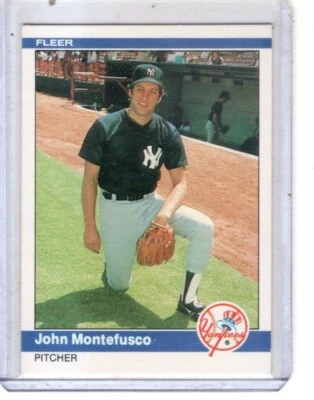 1984 Fleer #132 John Montefusco New York Yankees baseball card  - Image 1 of 2