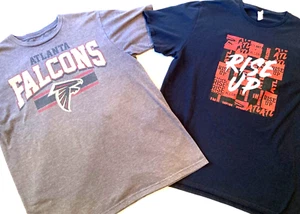 2 Stück Atlanta Falcon Herren XL RISE UP schwarz Ryan #2 T-Shirt Fußball Sportbekleidung - Bild 1 von 9