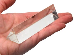 Equilateral Prisms, Glass, Length 100mm, Face size 25mm - Eisco Labs - Picture 1 of 1