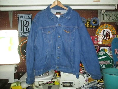4 pocket Vtg 1980s 90s SADDLE KING Denim Jean Trucker Western jacket Coat L/XL - Image 1 of 4