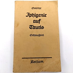 1937 Iphigenie auf Tauris by Goethe Book Euripides Greek Tragedy Reclam Drud 3B - Imagen 1 de 9