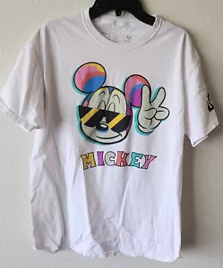 NEFF Micky Mouse Disney Rainbow Peace Symbol Sunglasses Graphic Retro MEDIUM - Picture 1 of 4