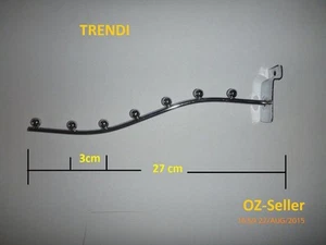 60 Slatwall Waterfall Garment clothing Hanger Rack 7 Bead Retail Display slat wa - Bild 1 von 6