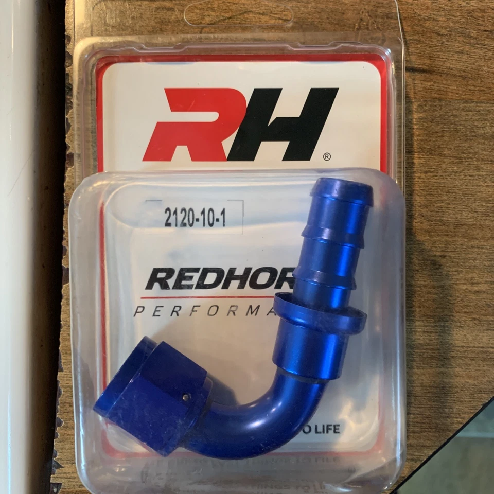 Red Horse Performance 2120-10-1 -10 120deg An/Jic Hs End Psh Lk - Image 1 of 2