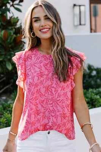 Mujeres Blusa Borla Corbatas Laterales Mangas Mariposa Mangas Mariposa Chifón Prenda para el torso Camisa - Imagen 1 de 9