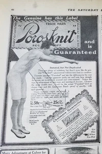 1912 Vintage Porosknit Mens Underwear Children Fashion Ad - Picture 1 of 1