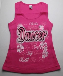 NWOT Girls Size S Kavio! Dark Pink Dance Tank Top Shirt - Picture 1 of 2