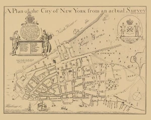 1728 Mappa di New York - Foto 1 di 3