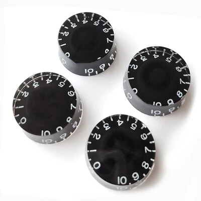 Speed Control Knobs Left Handed – Volume Tone Guitar for Gibson Epiphone – Black - Image 1 of 4