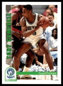 1992-93 Hoops Tony Campbell Minnesota Timberwolves #136 - Picture 1 of 2