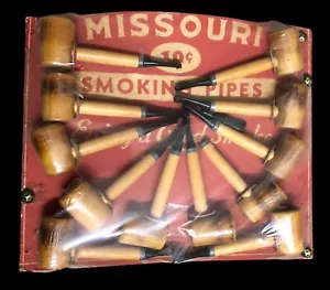 VINTAGE MISSOURI SMOKING PIPES-STORE DISPLAY CARD-BY PHOENIX AMERICAN PIPE WORKS - Picture 1 of 11