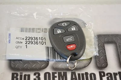 Saturn Outlook Buick Enclave Remote Control Door Lock Transmitter Black new OEM - Image 1 of 2