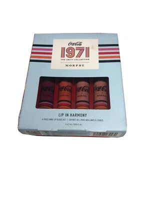 Morphe x Coca Cola 1971 Lip in Harmony 4 Pc Limited Edition Mini Lip Gloss Set - Image 1 of 2