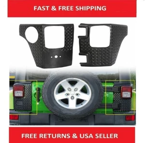 Rear Corner Guards Body Armor Kit Tail light Cover for Jeep Wrangler JK 07-18 - Picture 1 of 12
