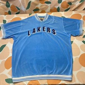 Hardwood Classics Los Angeles Lakers Warp Up Jacket Mens 3XL Blue Shooting Shirt - Picture 1 of 14