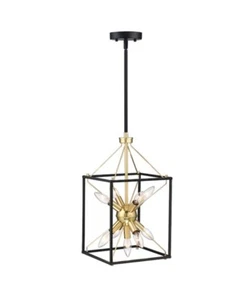 Hukoro Alfa 10in 9-Light Modern Rectangle Lantern Pendant Light F50929-02h - Picture 1 of 3