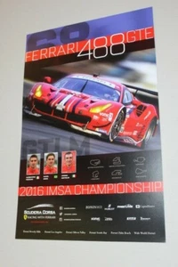 2016 Scuderia Corsa Ferrari GTE #68 Poster  IMSA - Picture 1 of 2