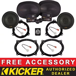 KIT DE ALTAVOCES KICKER KSS6904 6X9"+6.5" KSC6504 OEM PARA NISSAN FRONTIER 2022-2024 - Imagen 1 de 10