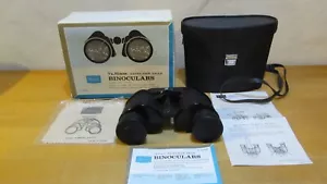 Vintage Sears Amber Coated Binoculars #6212 Extra Wide-Angle W/Case & Box - Picture 1 of 13