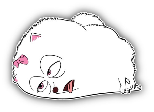 The Secret Life of Pets Cartoon Gidget Sticker Bumper Decal - ''SIZES ...