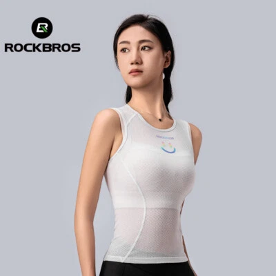 ROCKBROS Summer Women Cycling Vest Quick Dry MTB Road Bike Jersey Sweatshirt - Image 1 of 4